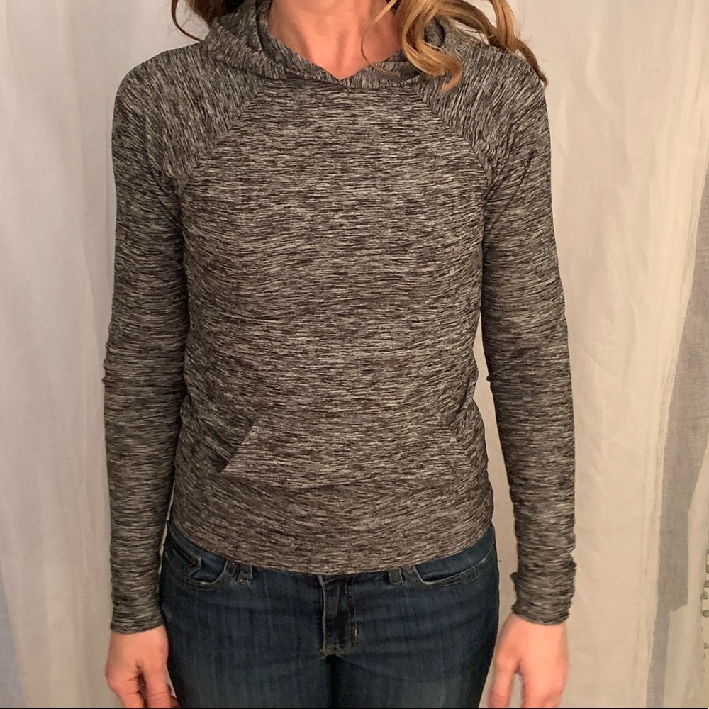 Athletic hooded sweatshirt